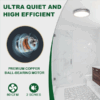 80/100 CFM Round Bathroom Ceiling Exhaust Fan with LED, Night Light & Humidity Sensor
