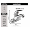 Glacier Bay Aragon 4 in. Centerset Single-Handle Bathroom Faucet in Polished Chrome