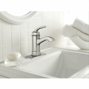 HENSLEY Single-Handle Bathroom Faucet in Spot Resist Brushed Nickel
